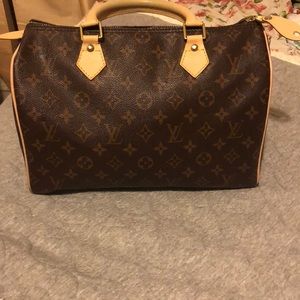 Louis Vuitton Brown monogram speedy 30